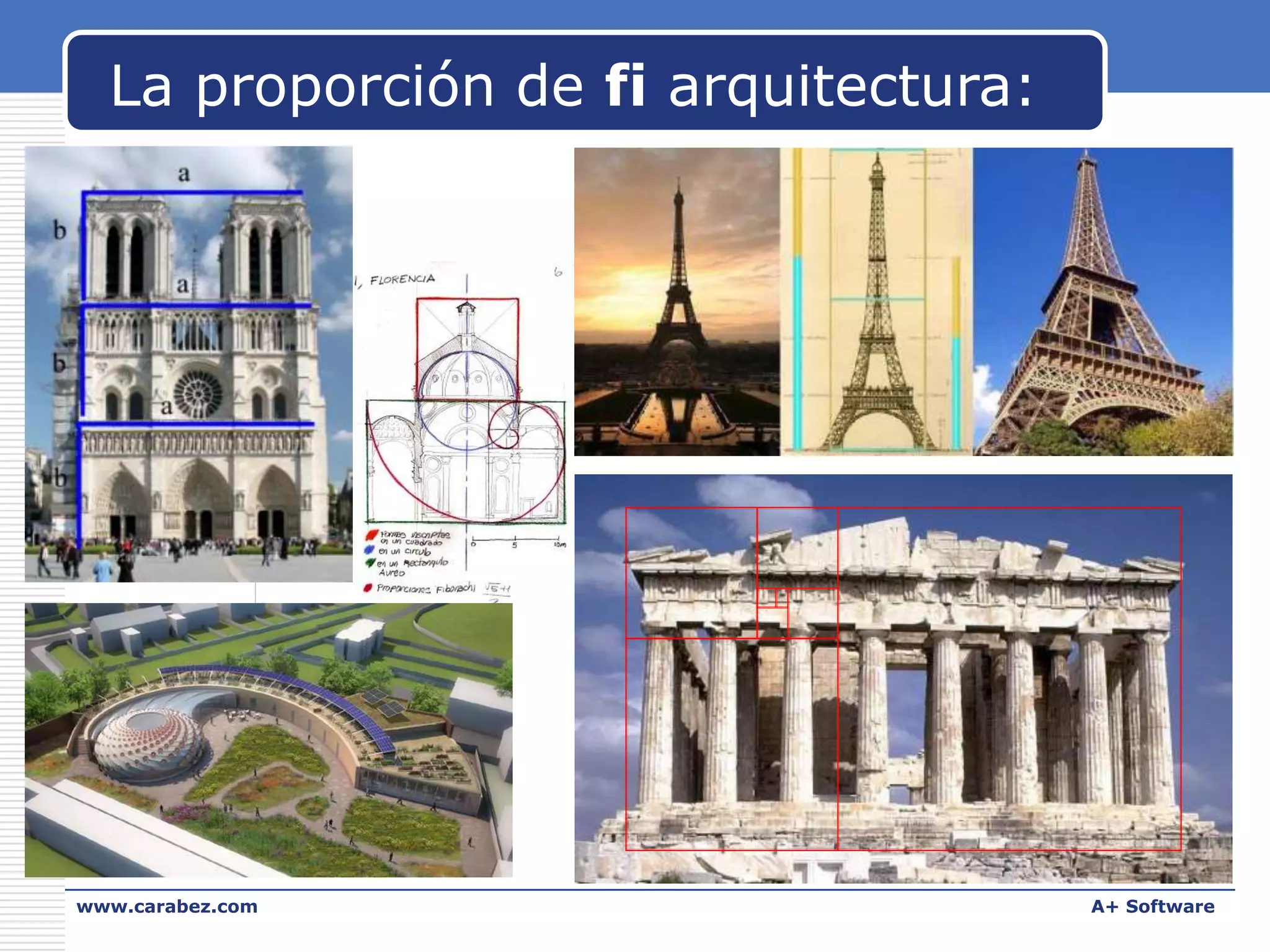 La proporción de fi arquitectura:

www.carabez.com

A+ Software

 
