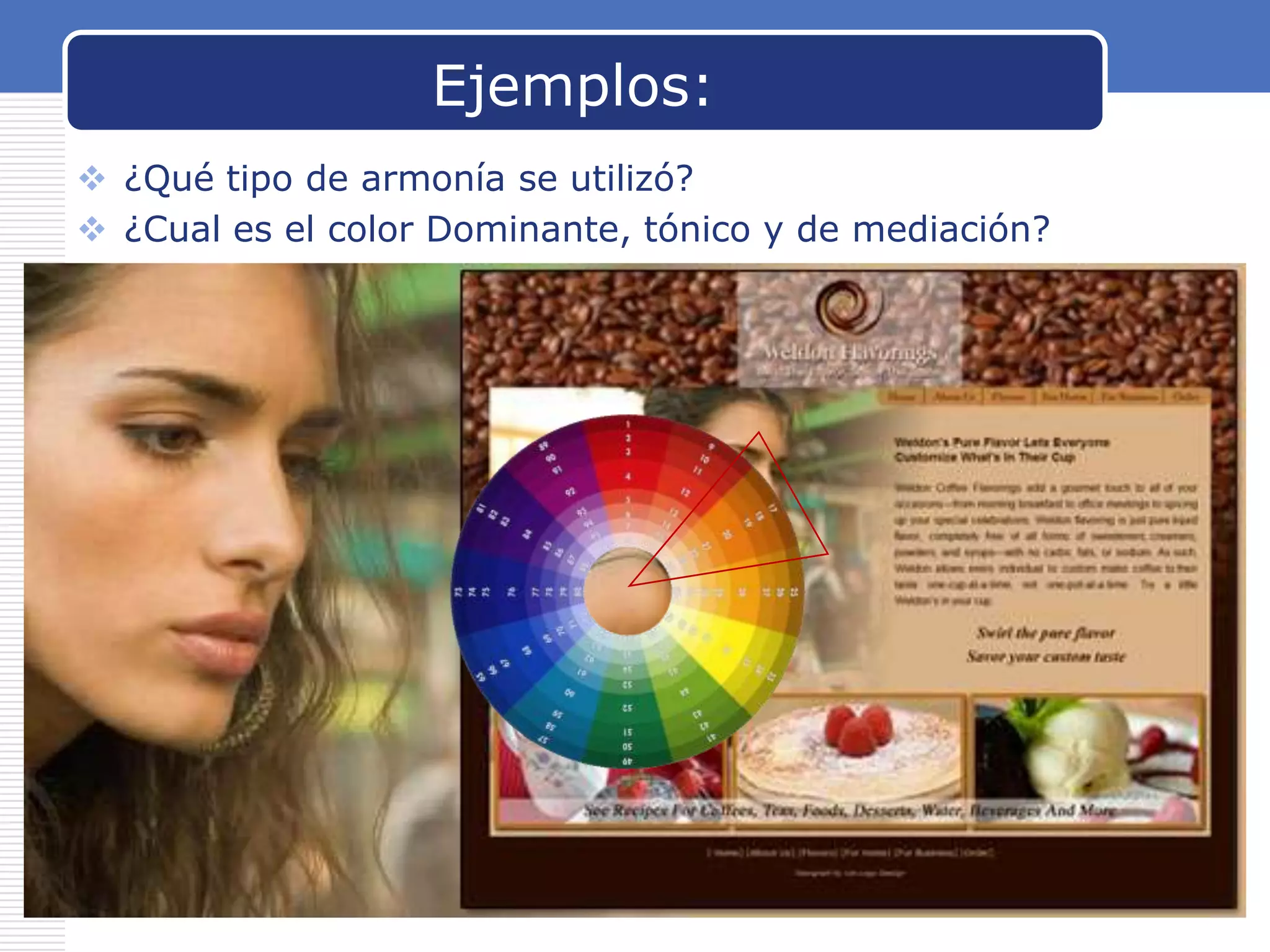 Ejemplos:
 ¿Qué tipo de armonía se utilizó?
 ¿Cual es el color Dominante, tónico y de mediación?

www.carabez.com

A+ Software

 