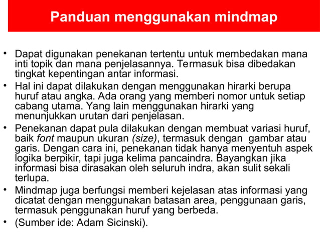 Cara membuat mind map yang baik dan benar | PPT