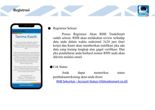 CARA BUKA AKUN RHB sekuritas akun invest | DOCX