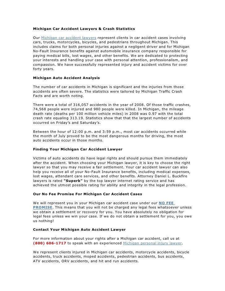 Michigan Auto Accident Attorney \u0026 Car Accident Statistics Michigan Auto Accident Attorney \u0026 Car Accident Statistics