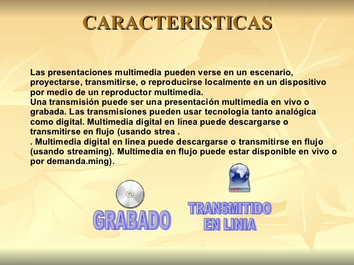 Caracteristicas De Multimedia