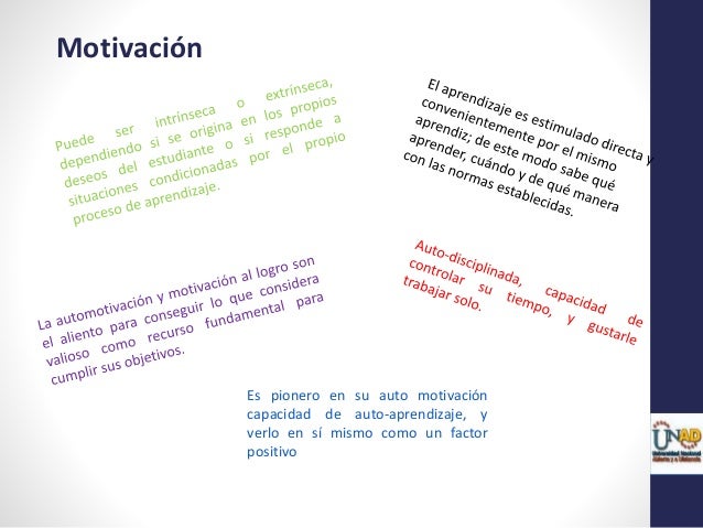 Caracteristicas aprendizaje autonomo