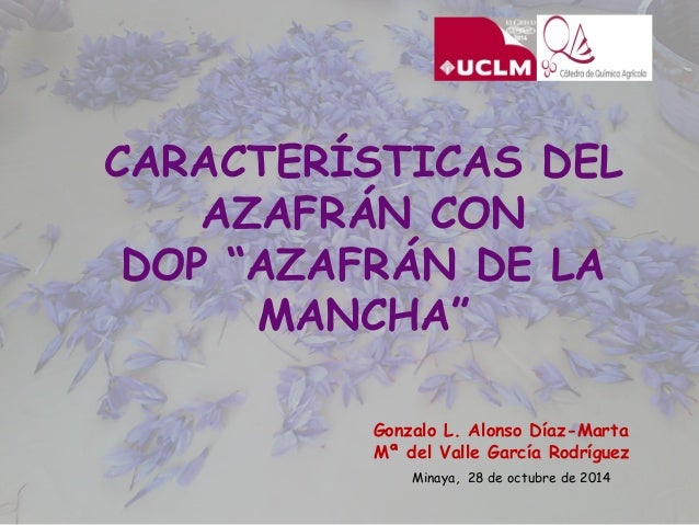 Conferencia "Características del azafrán con DOP Azafrán de La Mancha"