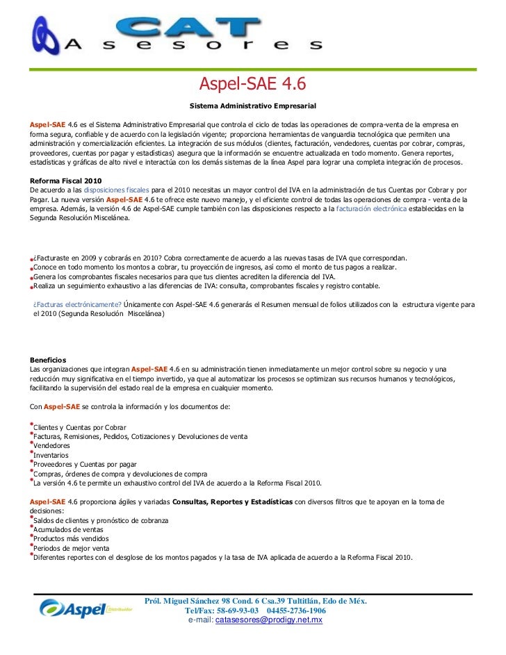 aspel sae 4.6