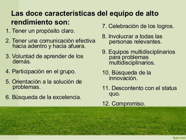 Caracteristicas de equipos de alto rendimiento