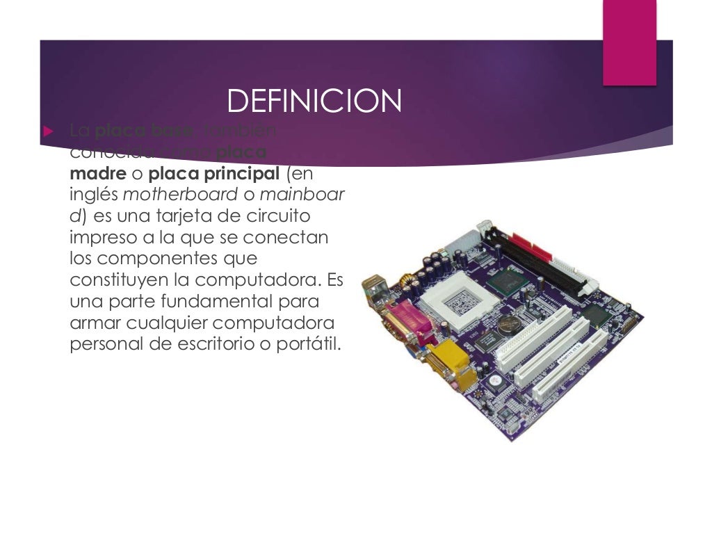 Caracteristicas de la board