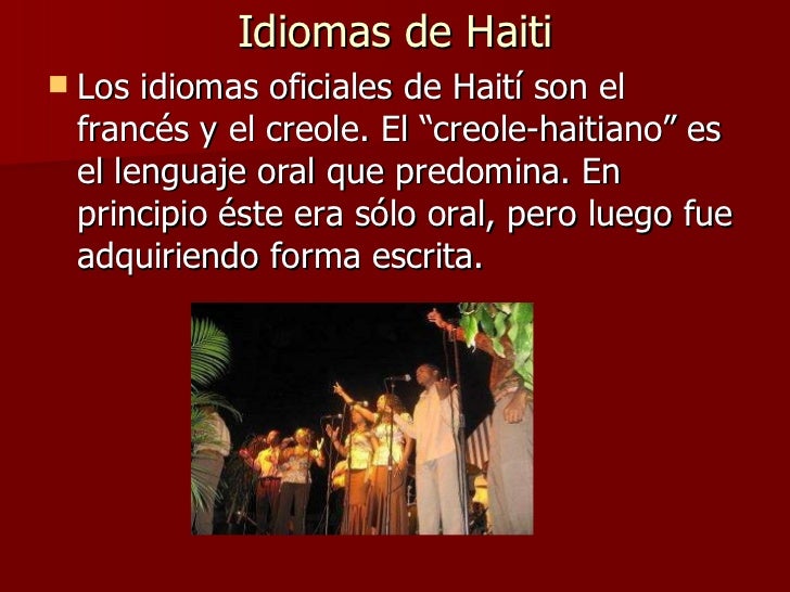 Que Idioma Se Habla En Haiti