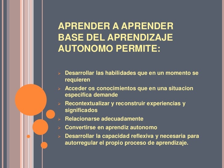 Caracteristicas del aprendizaje autonomo grupo 4
