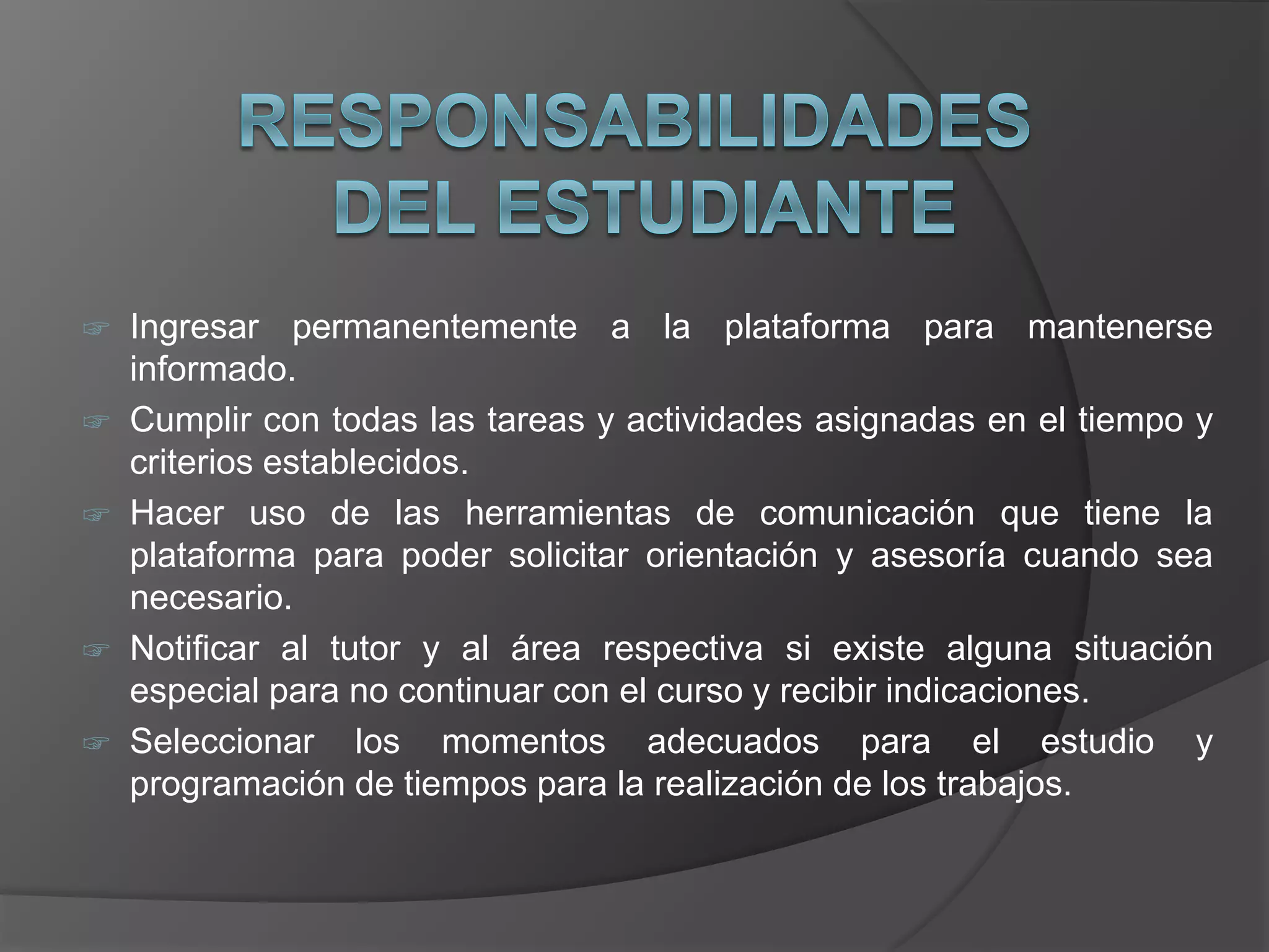 Caracteristicas de los roles del estudiante y el docente | PPT