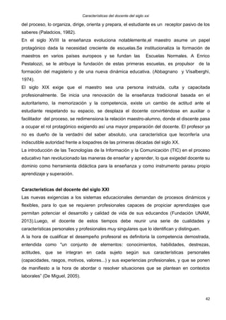 Características de Docente del Siglo XXI | PDF