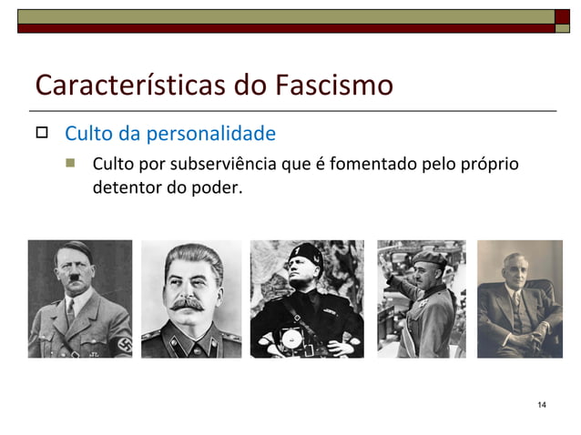 Caracteristicas Do Fascismo | PPT