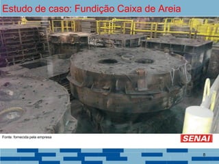 Estudo de caso: Fundição Caixa de Areia
Fonte: fornecida pela empresa
8
 