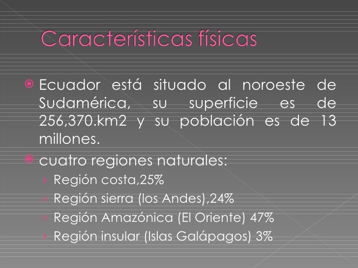Caracteristicas fisicas de_ecuador