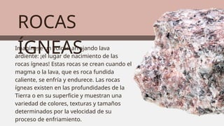 CARACTERISTICAS FISICAS DE MINERALES Y TIPOS DE ROCAS.pptx