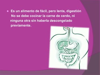 Color de la carne: blanco rosáceo,característica debida,(xq no ha probado nunca el pasto) su carne es más tierna