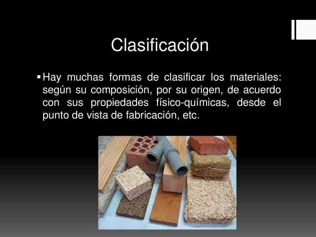 Caracterización del material y su utilización en los procesos