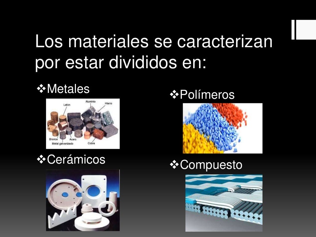 Caracterización del material y su utilización en los procesos