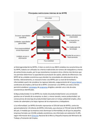 Caracterizcion pypes peru