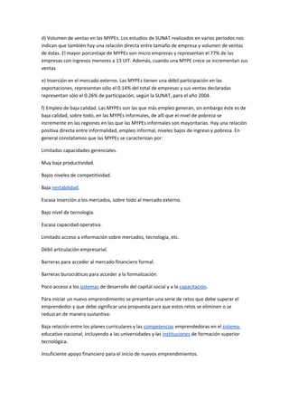 Caracterizcion pypes peru