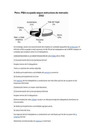 Caracterizcion pypes peru