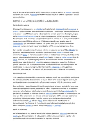 Caracterizcion pypes peru