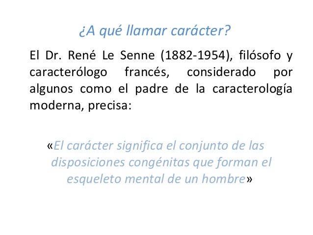 Caracterología