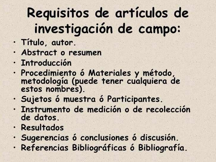 CaracteríSticas ArtíCulos De InvestigacióN CaracteríSticas ArtíCulos De InvestigacióN