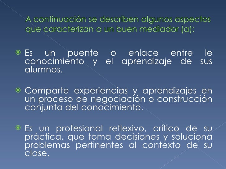CaracteríSticas De Un Buen Mediador Anexo 2