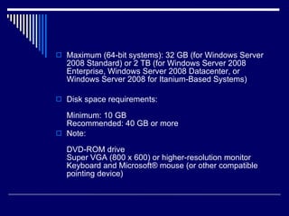 Caractersticas de-windows-server-2008 | PPT