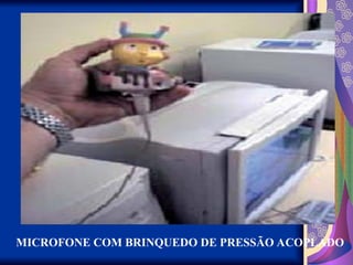 MICROFONE COM BRINQUEDO DE PRESSÃO ACOPLADO
 