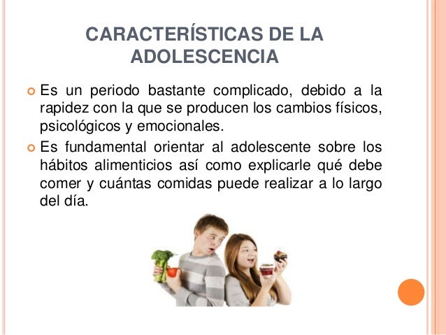 Características de la adolescencia