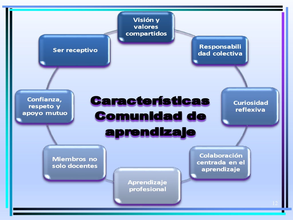 CARACTERÍSTICAS DE LA COMUNIDAD DE APRENDIZAJE