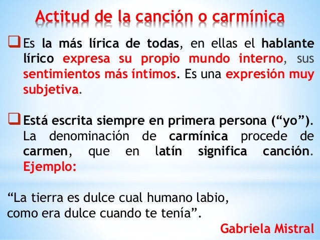 Características del género lírico