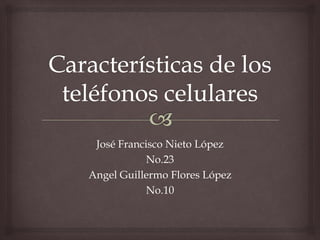 José Francisco Nieto López
No.23
Angel Guillermo Flores López
No.10
 