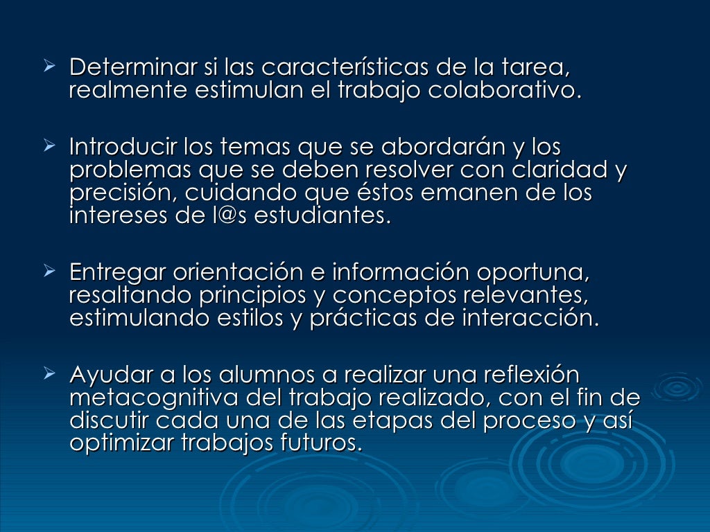 Características del trabajo colaborativo