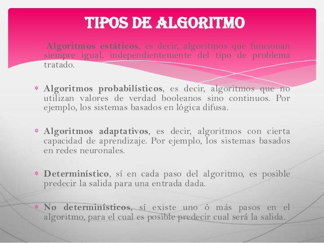 Características de un algoritmo