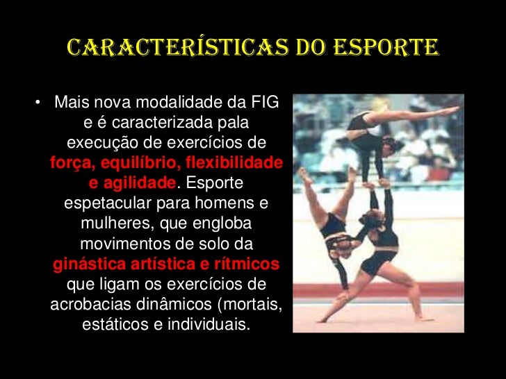 Quais são as características da ginástica artística Clearance