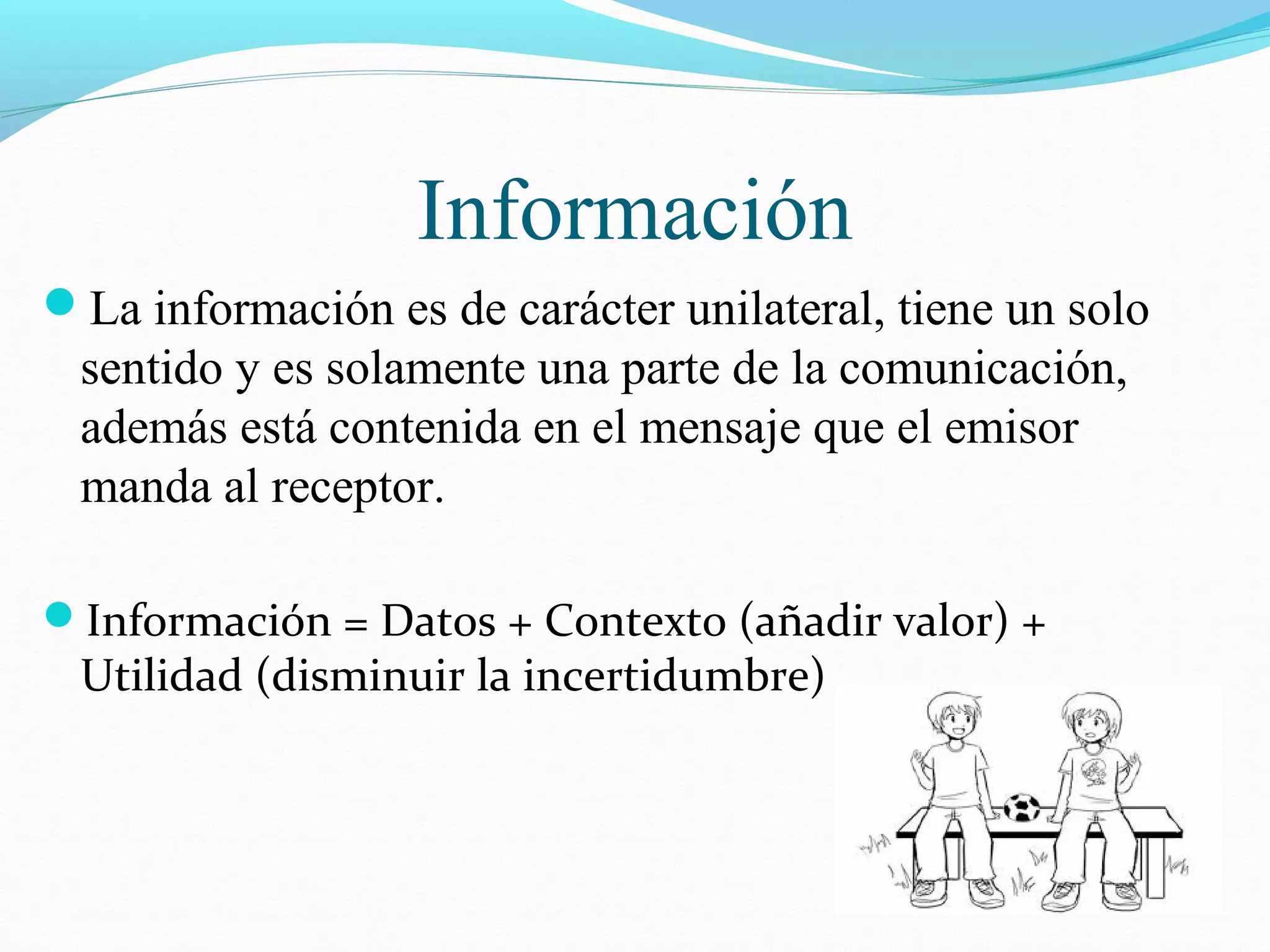 Características, elementos y funciones de la información | PPT