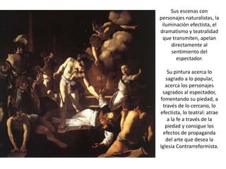 Características la pintura barroca italiana
