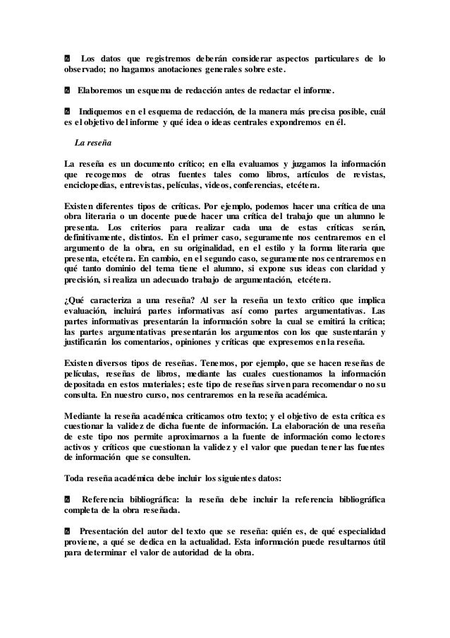 Características principales del texto académico