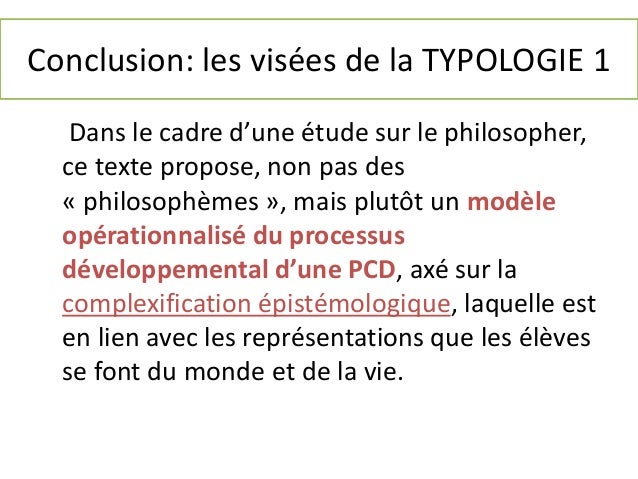 Caractériser la structure philosophique des discours professeurélève…