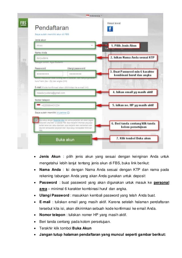 Perhitungan akun cent fbs