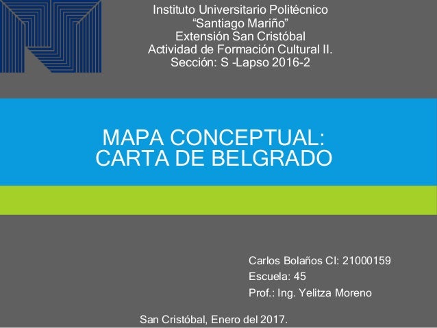Carta de belgrado