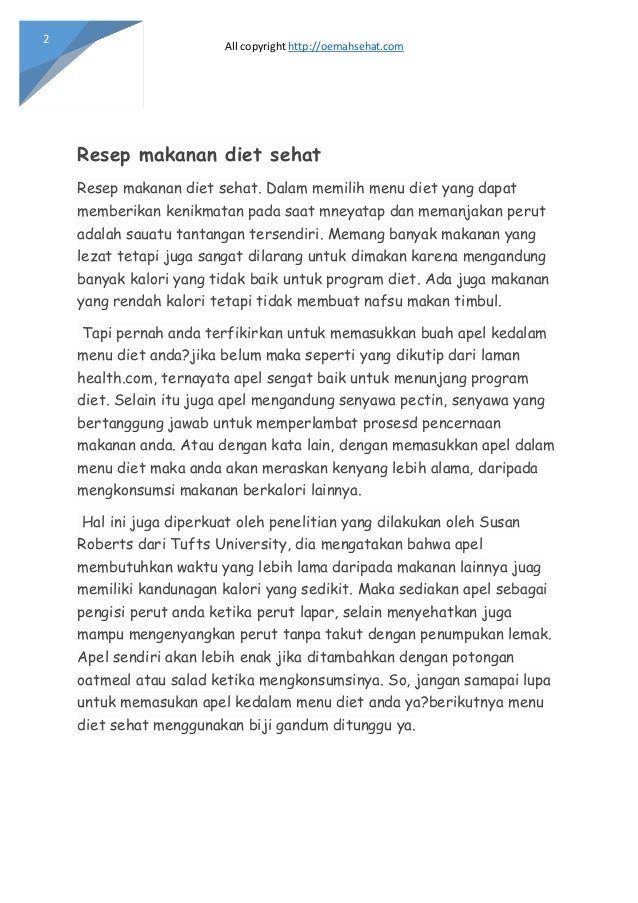 Bagaimana Cara diet sehat