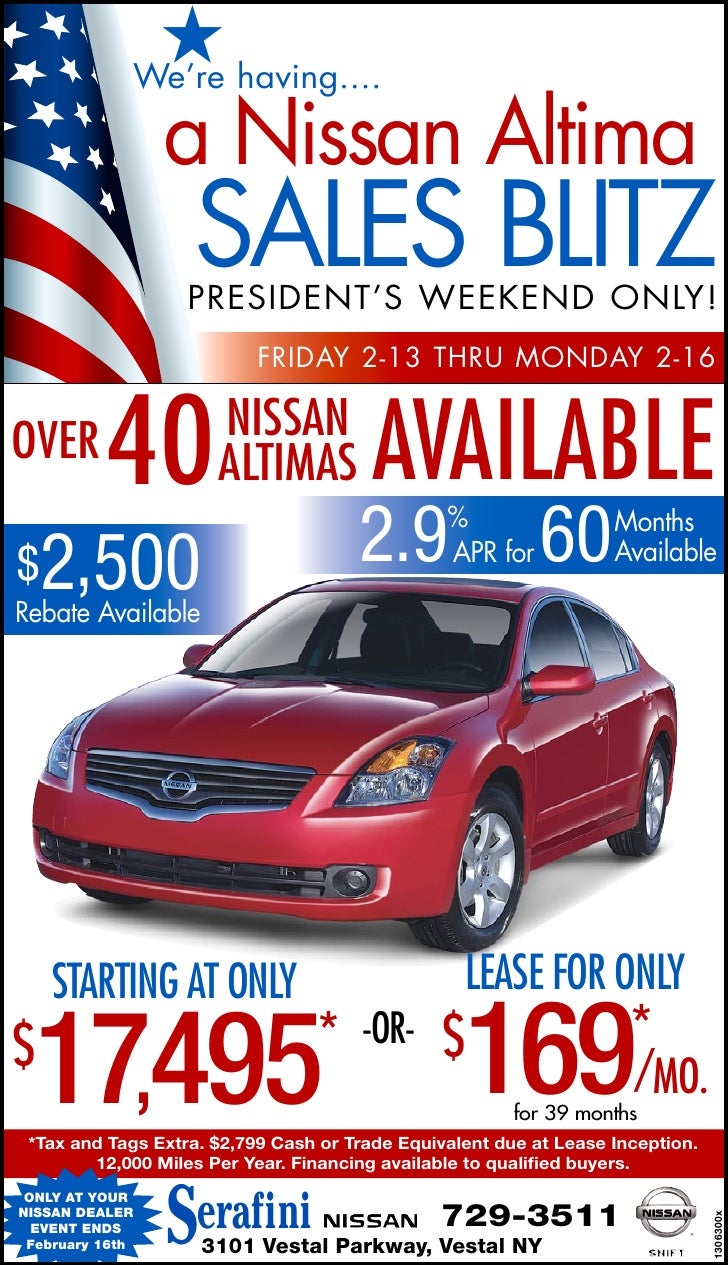 Car Ad Presidents Day