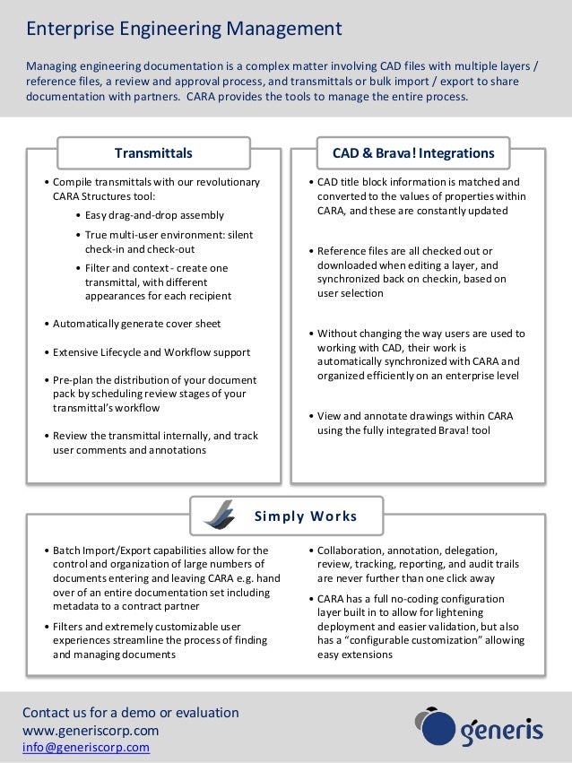 CARA for Engineering Drawing Management in Documentum