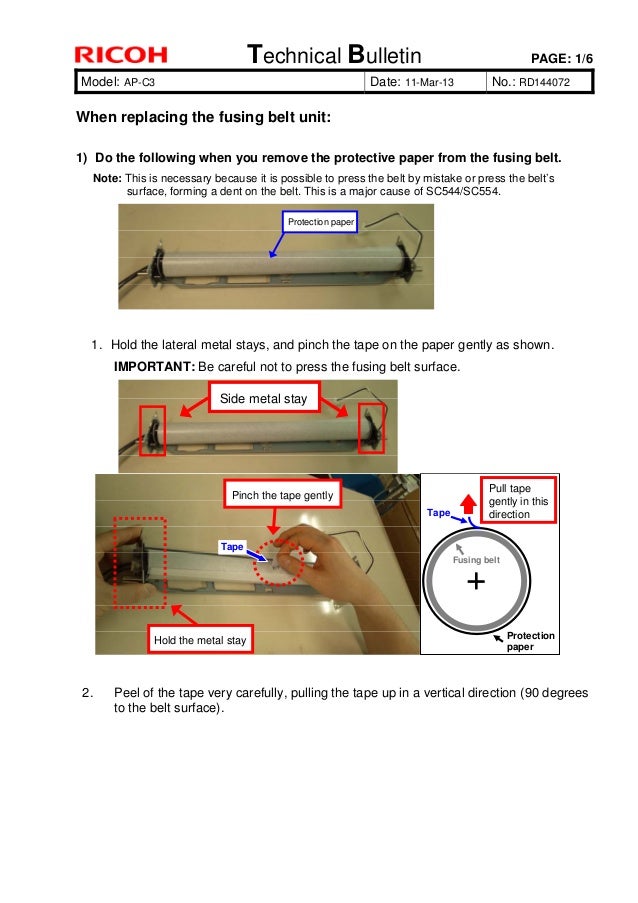 Fusing Belt Unit Needs To Be Replaced Now Belt Poster