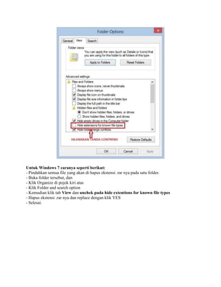 Cara hapus rar | DOCX