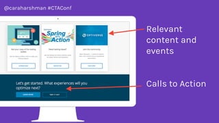 @caraharshman #CTAConf
Qualitative
Impact
holy shit!
-teespring
“ ”
 